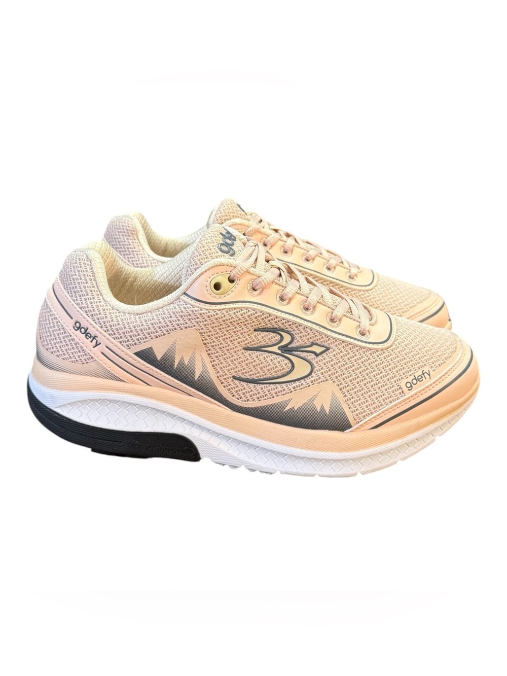 Gravity Defyer G-Defy Mighty Walk Running Shoes Peach Mountains Women’s Size 10